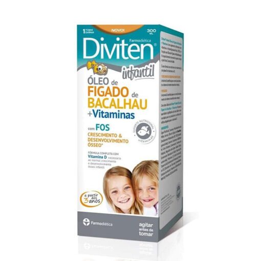 Diviten Infantil Óleo Fígado de Bacalhau 300ml - Farmodietica - Crisdietética