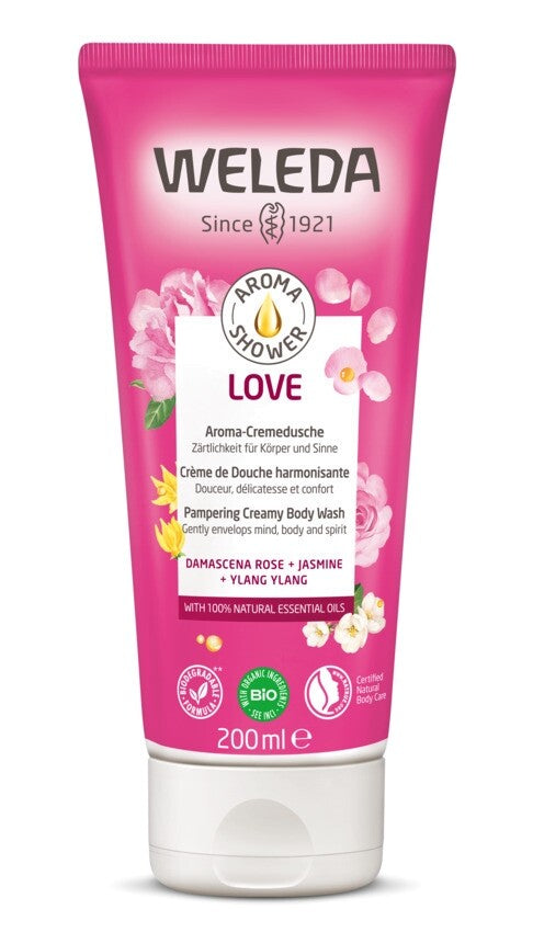 Creme de Duche Love 200ml - Weleda - Crisdietética