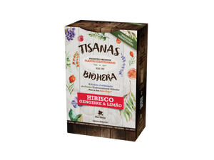 Tisana Hibisco Gengibre e Limão 50gr - Bio-Hera
