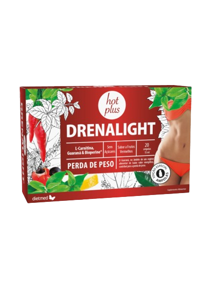 Drenalight Hot Plus 20 x 15 ml - Dietmed - Crisdietética