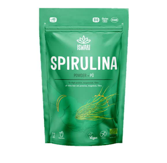 Spirulina em Pó Bio 125gr - Iswari - Crisdietética