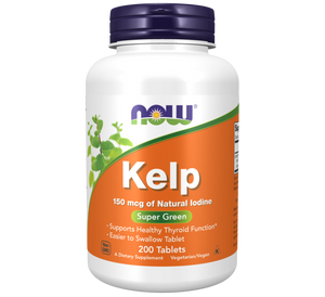 Kelp 150mg 200 comprimidos - Now - Crisdietética