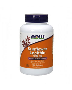 Sunflower Lecithin 1200mg 100 Cápsulas -Now - Crisdietética