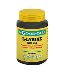 L-Lysina 500 mg 100 Cáps - Good Care - Crisdietética