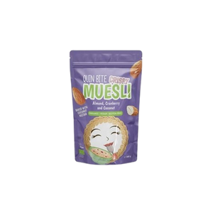 Muesli Coco Amêndoa S/Glúten Bio 300g - Quin Bite - Crisdietética