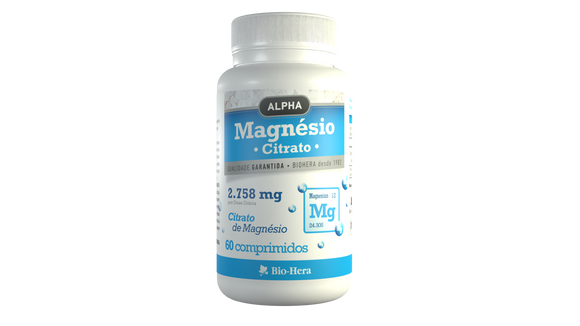 Magnésio Citrato 60 Comp. - Alpha - Crisdietética