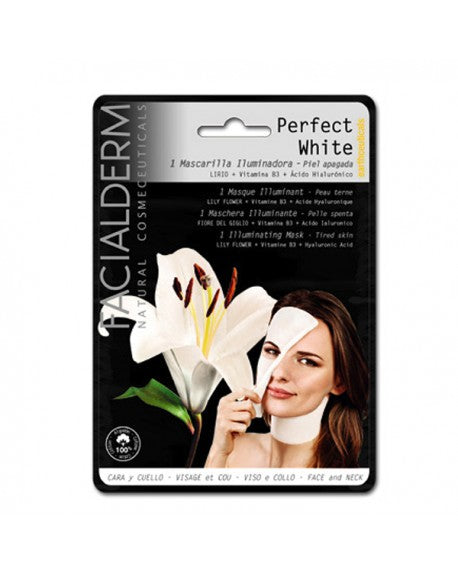 Máscara Anti-Manchas: Perfect White 1 unidade - Facialderm - Crisdietética