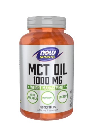 MCT Oil 1000mg 150 cápsulas - Now Sports - Crisdietética