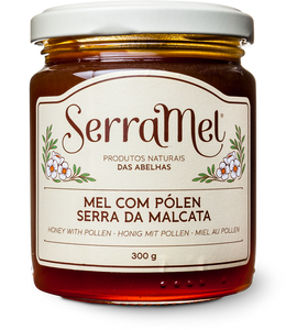 Mel com Pólen 300 Gr - Serramel - Crisdietética