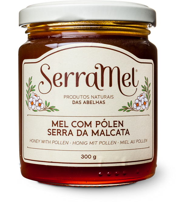 Mel com Pólen 300 Gr - Serramel - Crisdietética