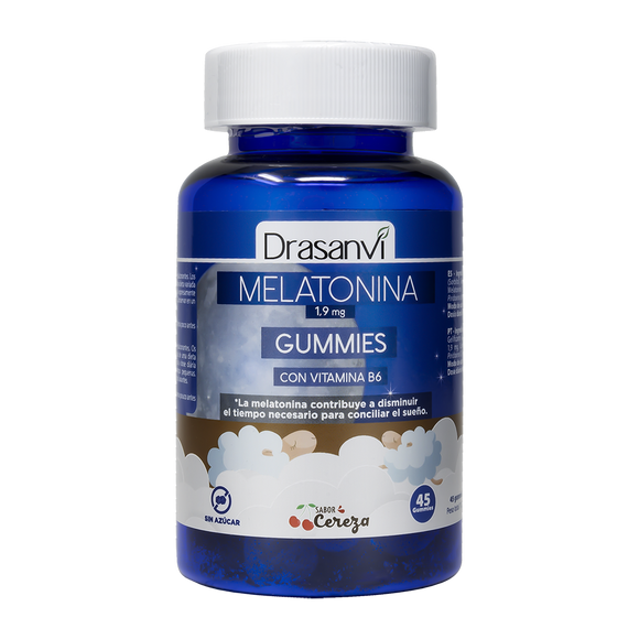 Melatonina + Vitamina B6 Cereja 45 Gomas - Drasanvi