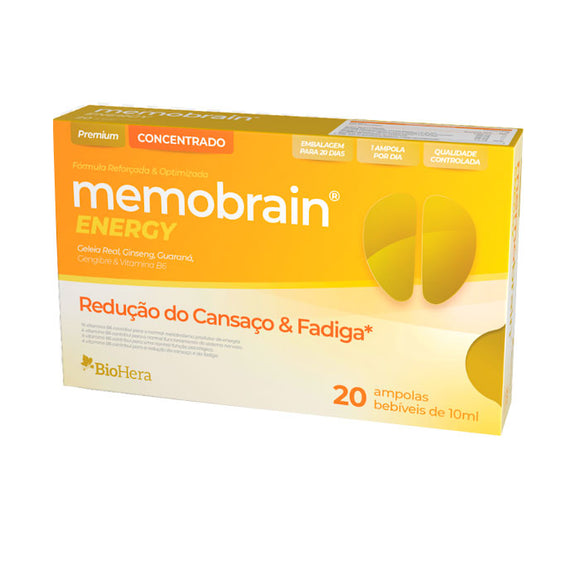 Memobrain Energy 20 Ampolas - Bio-Hera