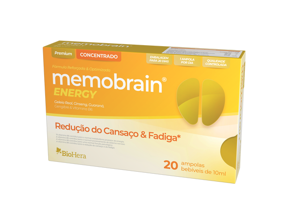 Memobrain Energy 20 ampolas - Bio-Hera - Crisdietética