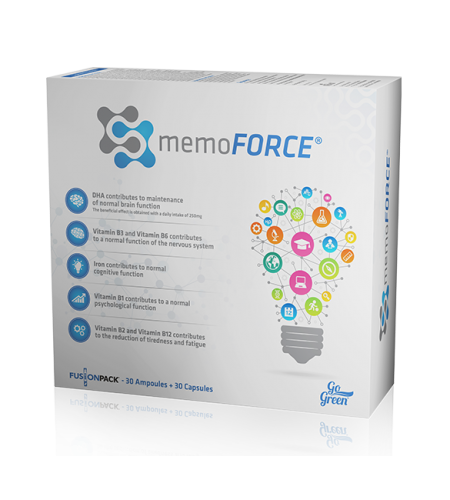 MemoForce 30 Ampolas + 30 Caps - Nutridil - Crisdietética