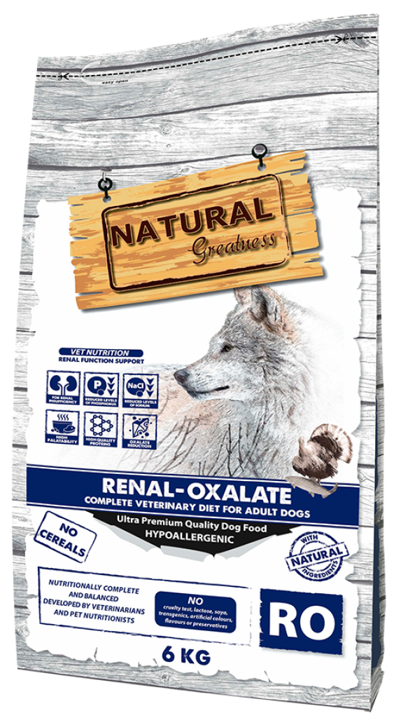 Vet Dry Diet Dog Renal Oxalate 6kg - Natural Greatness - Crisdietética