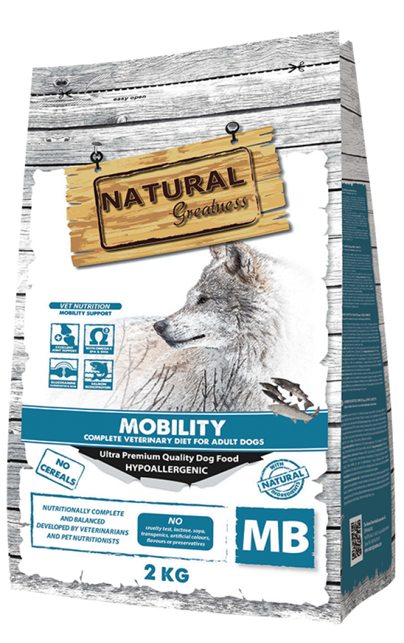 Vet Dry Diet Dog Mobility 2kg - Natural Greatness - Crisdietética