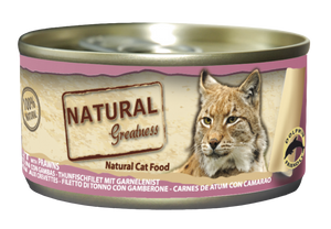 Wetfood Gato Tuna Filet & Prawns 70g- Natural Greatness - Crisdietética