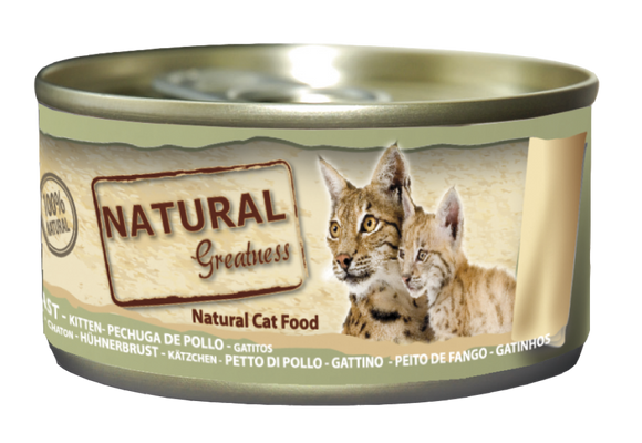 Wetfood Gato Chicken Breast Cat & Kitten 70g- Natural Greatness - Crisdietética