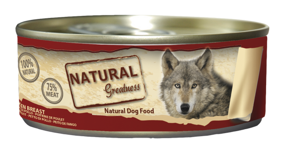 Cão Dog Chicken Breast 156g - Natural Greatness - Crisdietética