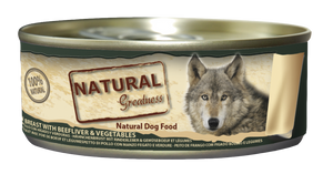 Cão Dog Chicken, Liver & Vegetables 156g - Natural Greatness - Crisdietética