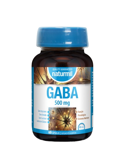 Gaba 500 mg 60 cáps - Naturmil - Crisdietética