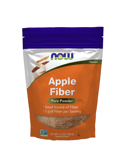 Apple Fiber Powder 340 Gr - NOW - Crisdietética