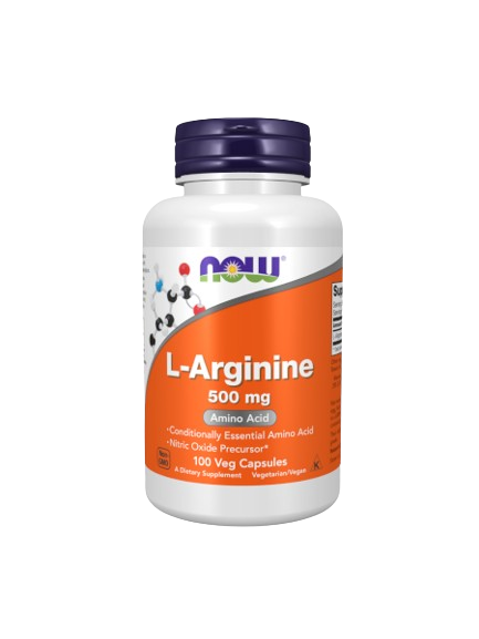 L-Arginine 500mg 100 Cápsulas - Now - Crisdietética