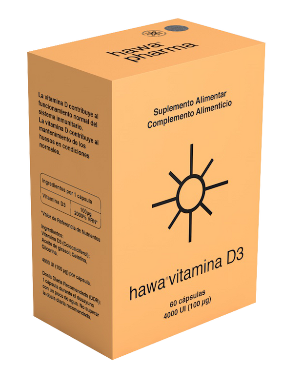 Vitamina D3 60 Cápsulas - Hawa