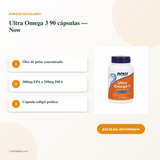 Ultra Omega 3 90 cápsulas — Now — imagem 2