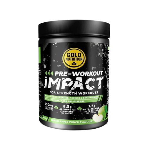 Pre-Workout Impact 400g - Maçã Verde - GoldNutrition - Crisdietética