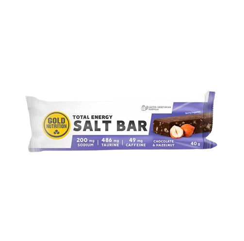 Endurance Salt Bar Chocolate-Avelã 40g  - GoldNutrition - Crisdietética