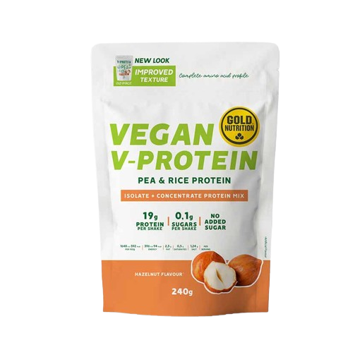 V-Protein 240g Avelã - GoldNutrition - Crisdietética