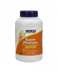 Super Primrose 1300mg 120 cápsulas - Now - Crisdietética