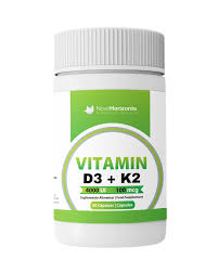 Vitamina D3 (4000UI)+K2 (MK7) (100MCG) 60 cápsulas - Novo Horizonte