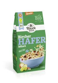 Muesli de Aveia Bircher Bio S/ Glúten 425g - Bauck Muhle - Crisdietética