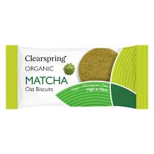 Biscoitos Aveia com Matcha 40G - Clearspring