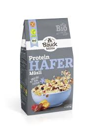 Muesli Proteico Bio Com Flocos Aveia S/ Glúten 425g- Bauck Muhle - Crisdietética