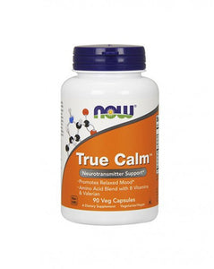 True Calm Amino Relaxer 90 Cápsulas - Now - Crisdietética