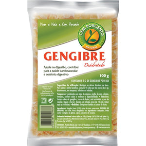 Gengibre Desidratado 100gr - Cem porcento - Crisdietética