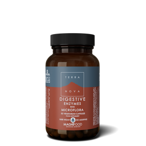 Digestive Enzymes With Microflora 50 Cápsulas - Terra Nova - Crisdietética