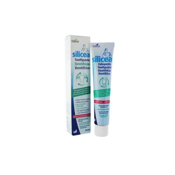 Silicea Zanhpasta (Pasta de Dentes) sem Mentol 50ml - Hubner - Crisdietética