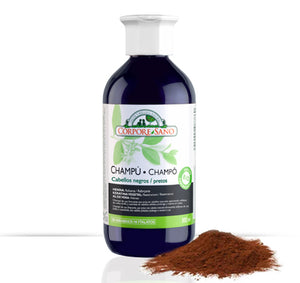 Corpore Sano Shampoo de Henna para cabelos Pretos 300ml - Crisdietética