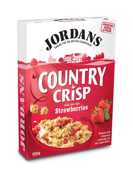 Country Crisp Morango 500g - Jordans - Crisdietética