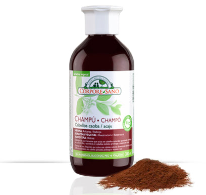 Corpore Sano Shampoo de Henna Cabelos Acaju 300ml - Crisdietética