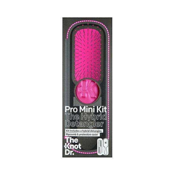 Escova de Cabelo Pro Mini The Hybrid Detangler Fúcsia - The Knot Dr. - Crisdietética