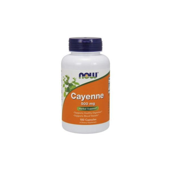 Cayenne 500mg 100 cápsulas - Now - Crisdietética
