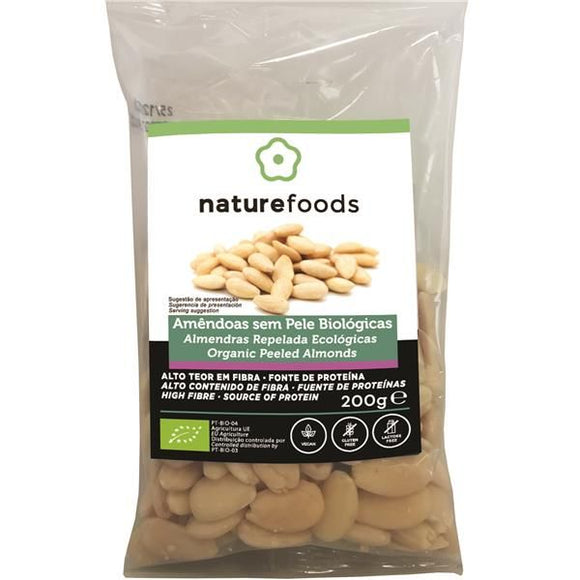 Amêndoa sem Pele Biológico 200g - Naturefoods - Crisdietética