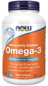 NOW Omega-3 1000mg 200 cápsulas - Crisdietética