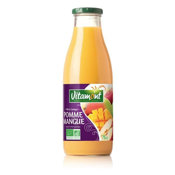 Sumo Biológico de Maça e Manga 750ml - Vitamont - Crisdietética