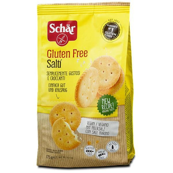 Salgado Crakers Salgadas Sem Glúten 175g - Schar - Crisdietética